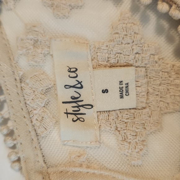 Style and CO, sleeveless gauze layers - Picture 3 of 3